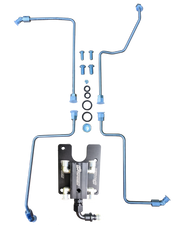 99.5-03 7.3L CNC Fabrication 4-Line Feed Valley Mount Bowl Delete Kit Black