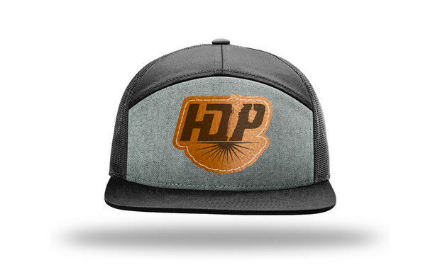 HDP Leather Patch Hat - Black/Grey