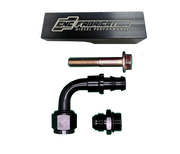 98.5-03 7.3L CNC Fabrication Fuel Bowl Delete Manifold Block Black