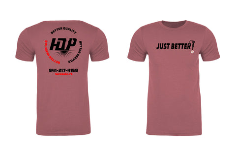 "Just Better" Mauve Short Sleeved T-Shirt