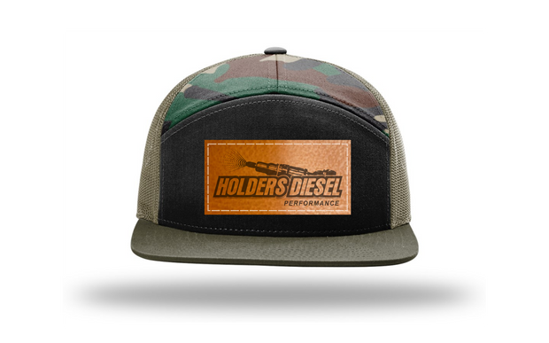 HDP Leather Patch Hat - Camo/Black