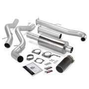 Banks Power 01-04 Chevy 6.6L Ec/CCSB Monster Exhaust System - SS Single Exhaust w/ Black Tip