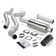 Banks Power 02-05 Chev 6.6L EC/CCSB Monster Exhaust System - SS Single Exhaust w/ Black Tip