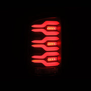 AlphaRex 14-18 GMC Sierra 1500/2500HD/3500HD LUXX-Series LED Tail Lights Blk w/Actv Light & Seq. Sig