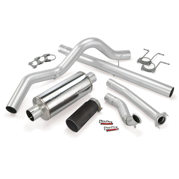 Banks Power 94-97 Ford 7.3L ECSB Monster Exhaust System - SS Single Exhaust w/ Black Tip