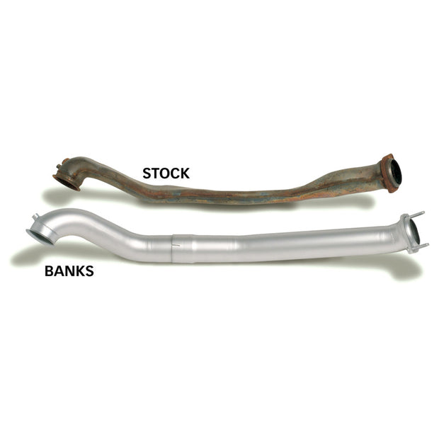 Banks Power 94-97 Ford 7.3L CCLB Monster Exhaust System - SS Single Exhaust w/ Chrome Tip