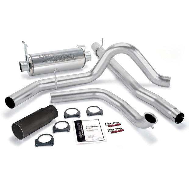 Banks Power 99-03 Ford 7.3L Monster Exhaust System - SS Single Exhaust w/ Black Tip
