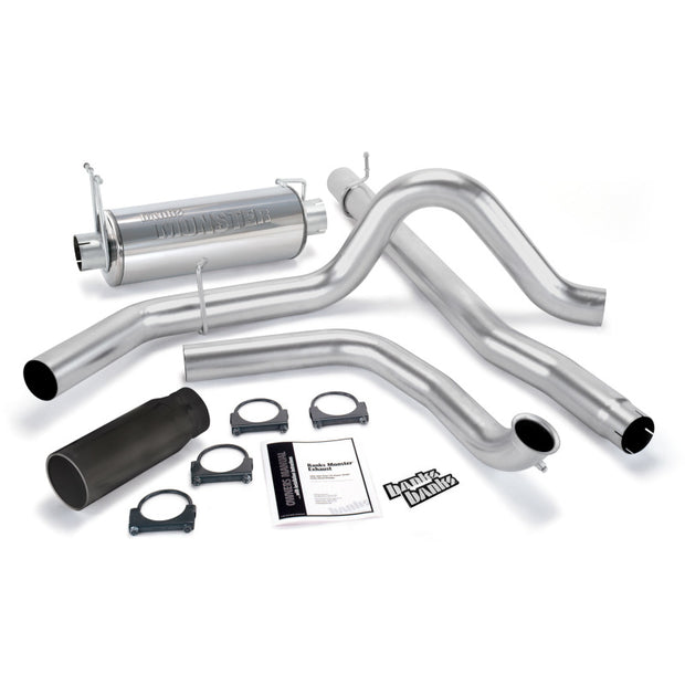 Banks Power 00-03 Ford 7.3L / Excursion Monster Exhaust System - SS Single Exhaust w/ Black Tip