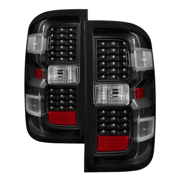 xTune Chevy 1500 14-16 / Silverado 2500HD/3500HD LED Tail Lights - Black ALT-JH-CS14-LED-BK