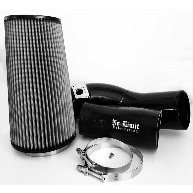 6.0 Cold Air Intake 03-07 Ford Super Duty Power Stroke Black Dry Filter