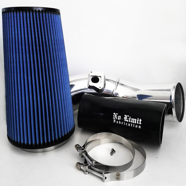 6.0 Cold Air Intake 03-07 Ford Super Duty Power Stroke Polished Oiled Filter