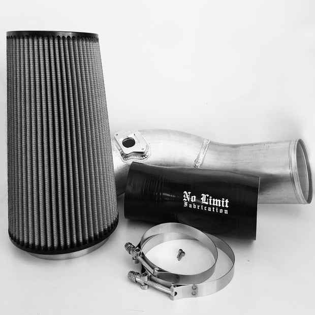 6.0 Cold Air Intake 03-07 Ford Super Duty Power Stroke Raw Dry Filter