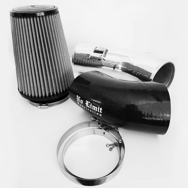 6.7 Cold Air Intake 11-16 Ford Super Duty Power Stroke Polished Dry Filter Stage 1