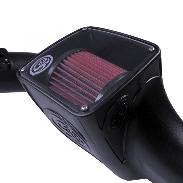 Cold Air Intake For 03-07 Ford F250 F350 F450 F550 V8-6.0L Powerstroke Cotton Cleanable Red S&B