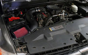 Cold Air Intake For 07-10 Chevrolet Silverado GMC Sierra V8-6.6L LMM Duramax Cotton Cleanable Red S&B
