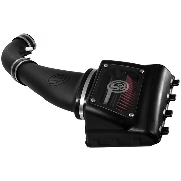 Cold Air Intake For 11-16 Ford F250, F350 V8-6.2L Oiled Cotton Cleanable Red S&B