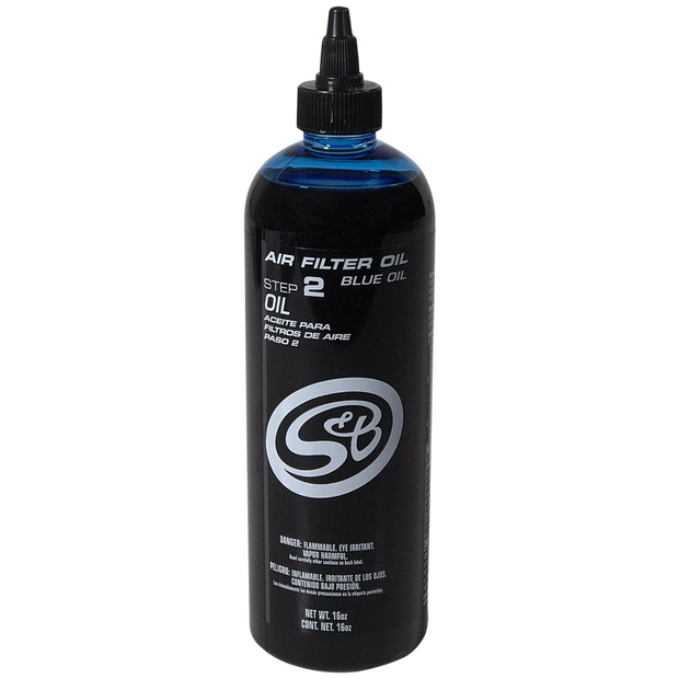 16 oz. Bottle of Air Filter Oil - Blue S&B