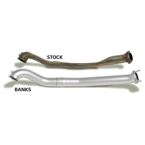 Banks Power 94-97 Ford 7.3L CCLB Monster Exhaust System - SS Single Exhaust w/ Black Tip