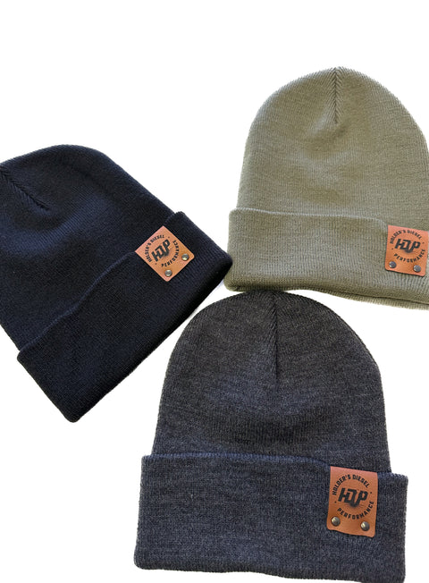 HDP Leather Patch Beanie