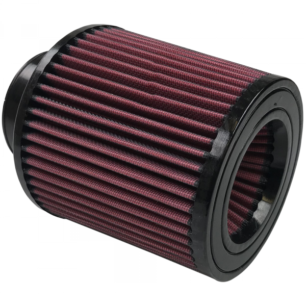 Air Filter For Intake Kits 75-2557 Oiled Cotton Cleanable 7 Inch Red S&B