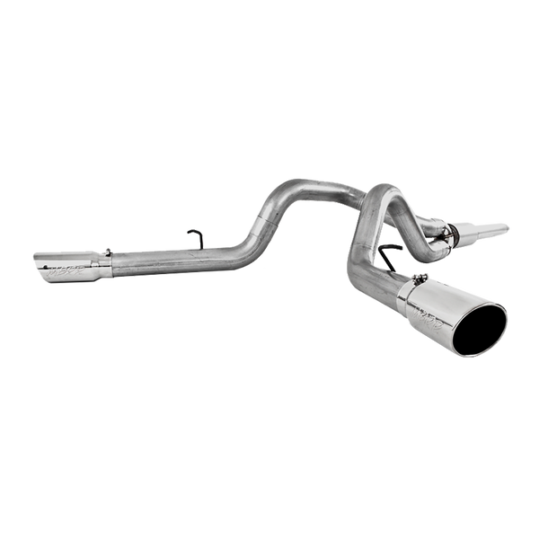 Cat Back Exhaust System 4 Inch Dual Split Side Aluminized Steel For 99-04 Ford F-250/350 V-10 MBRP