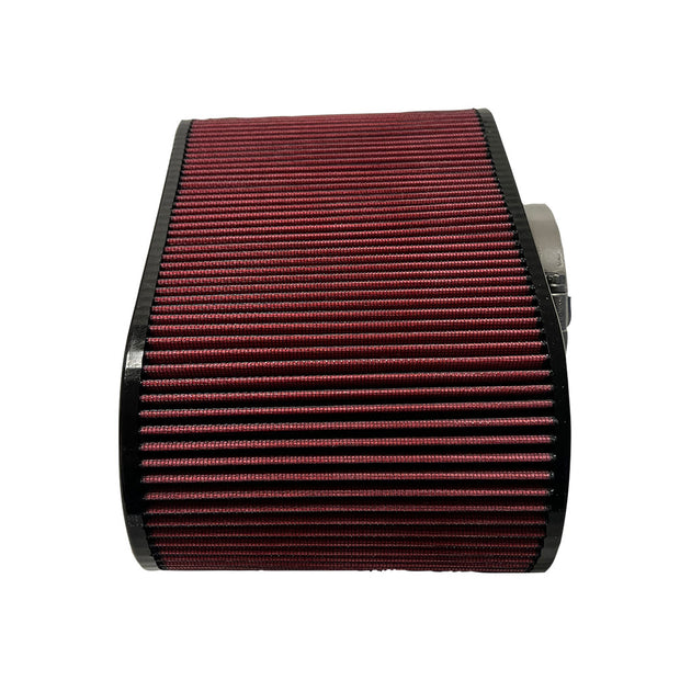 S & B Air Filter 4x12 Inch Oval with Hole Red Oil