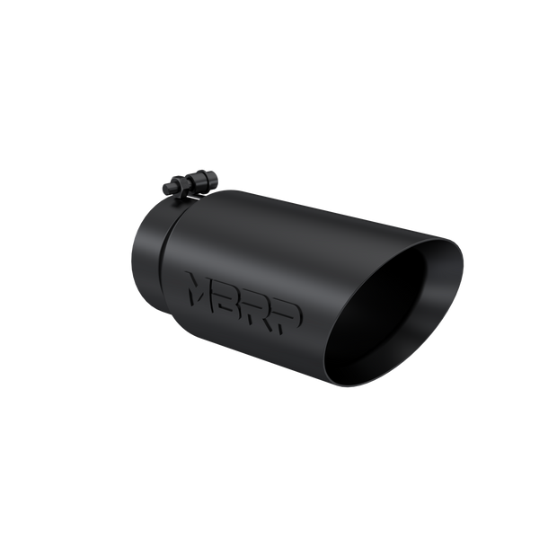 Exhaust Tip 5 Inch O.D. Dual Wall Angled 4 Inch Inlet 12 Inch Length-Black Finish MBRP