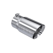 Exhaust Tail Pipe Tip 6 Inch O.D. Dual Wall Angled 5 Inch Inlet 12 Inch Length T304 Stainless Steel MBRP