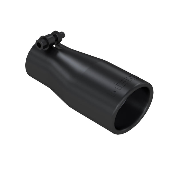 Exhaust Tip 3.75 Inch O.D. Oval 2.5 Inch Inlet 7 Inch Length Black MBRP