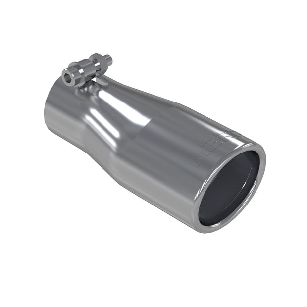 Exhaust Tip 3.75 Inch O.D. Oval 2.5 Inch Inlet 7 Inch Length T304 Stainless Steel MBRP