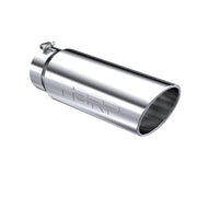 Exhaust Tip 6 Inch O.D. Angled Rolled End 5 Inch Inlet 18 Inch Length T304 Stainless Steel MBRP
