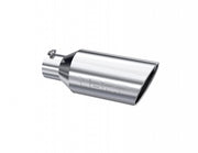 Exhaust Tail Pipe Tip 7 Inch O.D. Rolled End 4 Inch Inlet 18 Inch Length T304 Stainless Steel MBRP