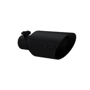 Exhaust Tip 4 1/2 Inch O.D. Dual Wall Angle Rolled End 2.5 Inch Inlet 11 Inch Length Black Coated MBRP