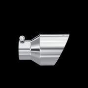Exhaust Tip 3 Inch ID 5 Inch OD Out 8 Inch Length Angle Cut Dual Wall T304 Stainless Steel MBRP