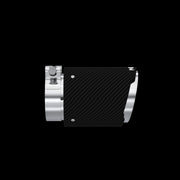 Exhaust Tip 3 Inch ID 4 Inch OD Out 6.13 Inch Length Angle Cut Dual Wall Carbon Fiber and Stainless Steel MBRP