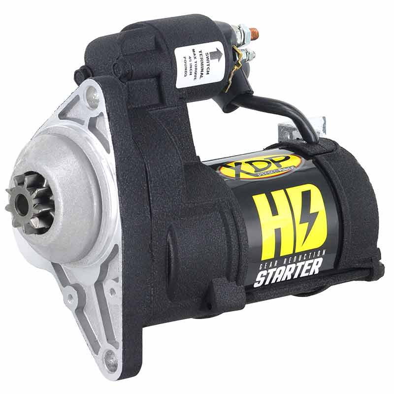 gear reduction starter XDP Gear Reduction Starter 01-16 GM 6.6L Duramax Wrinkle Black XD251