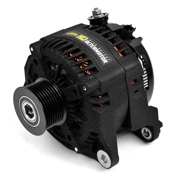 Wrinkle Black HD High Output Alternator 2007.5-2018 Dodge 6.7L Cummins XD354 XDP