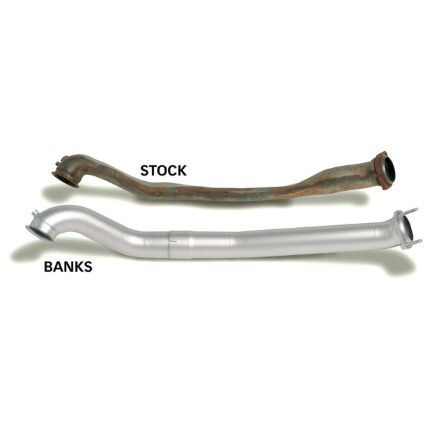 Banks Power 94-97 Ford 7.3L ECLB Monster Exhaust System - SS Single Exhaust w/ Black Tip