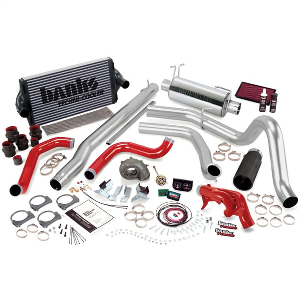 Banks Power 99 Ford 7.3L F250/350 Man PowerPack System - SS Single Exhaust w/ Black Tip