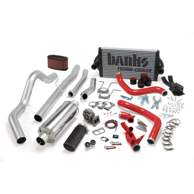 Banks Power 94-97 Ford 7.3L CCLB Man PowerPack System - SS Single Exhaust w/ Black Tip